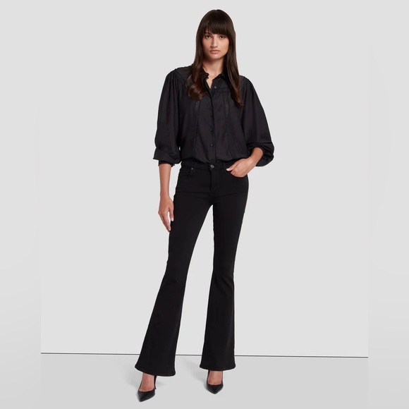 COPY - NWOT 7 For All Mankind Ali jeans in black, size 27. - Picture 1 of 11